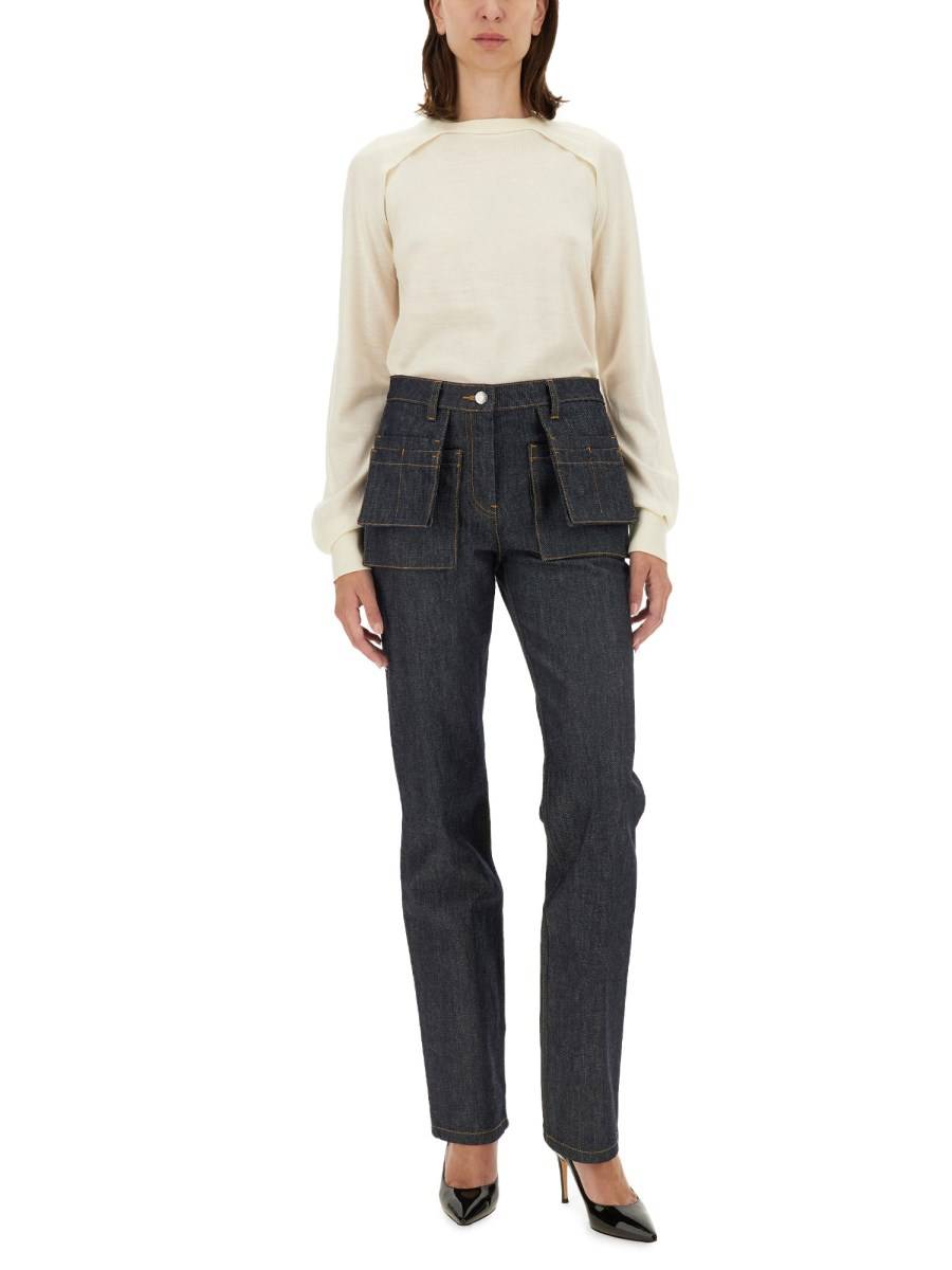 HELMUT LANG MAGLIA IN LANA E SETA Sottocosto