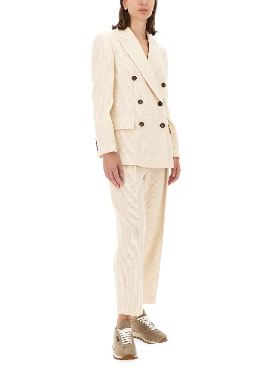 BRUNELLO CUCINELLI PANTALONE REGULAR FIT IN MISTO VISCOSA Online