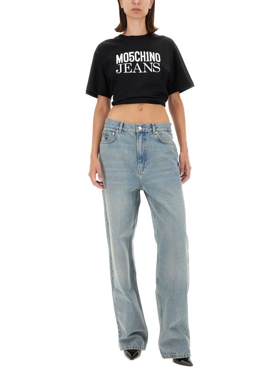 MOSCHINO JEANS T-SHIRT CON LOGO Saldi
