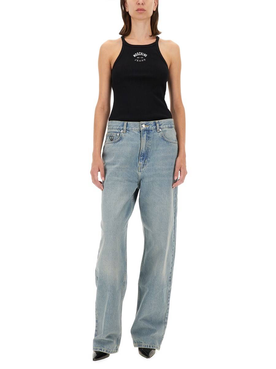 MOSCHINO JEANS PANTALONE IN DENIM In Saldo