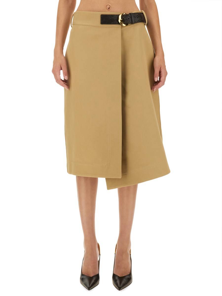 BOTTEGA VENETA GONNA MIDI IN CANVAS Vendite stagionali