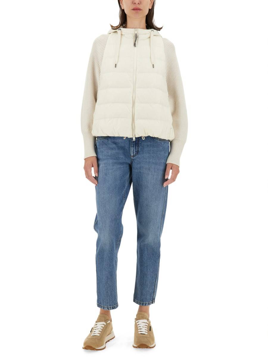 BRUNELLO CUCINELLI PIUMINO IN NYLON Grandi sconti