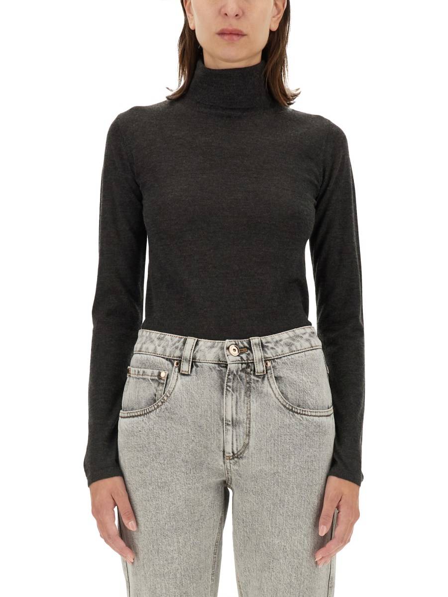 BRUNELLO CUCINELLI MAGLIA CON COLLO ALTO IN CASHMERE Comprane uno, ottenene uno gratis