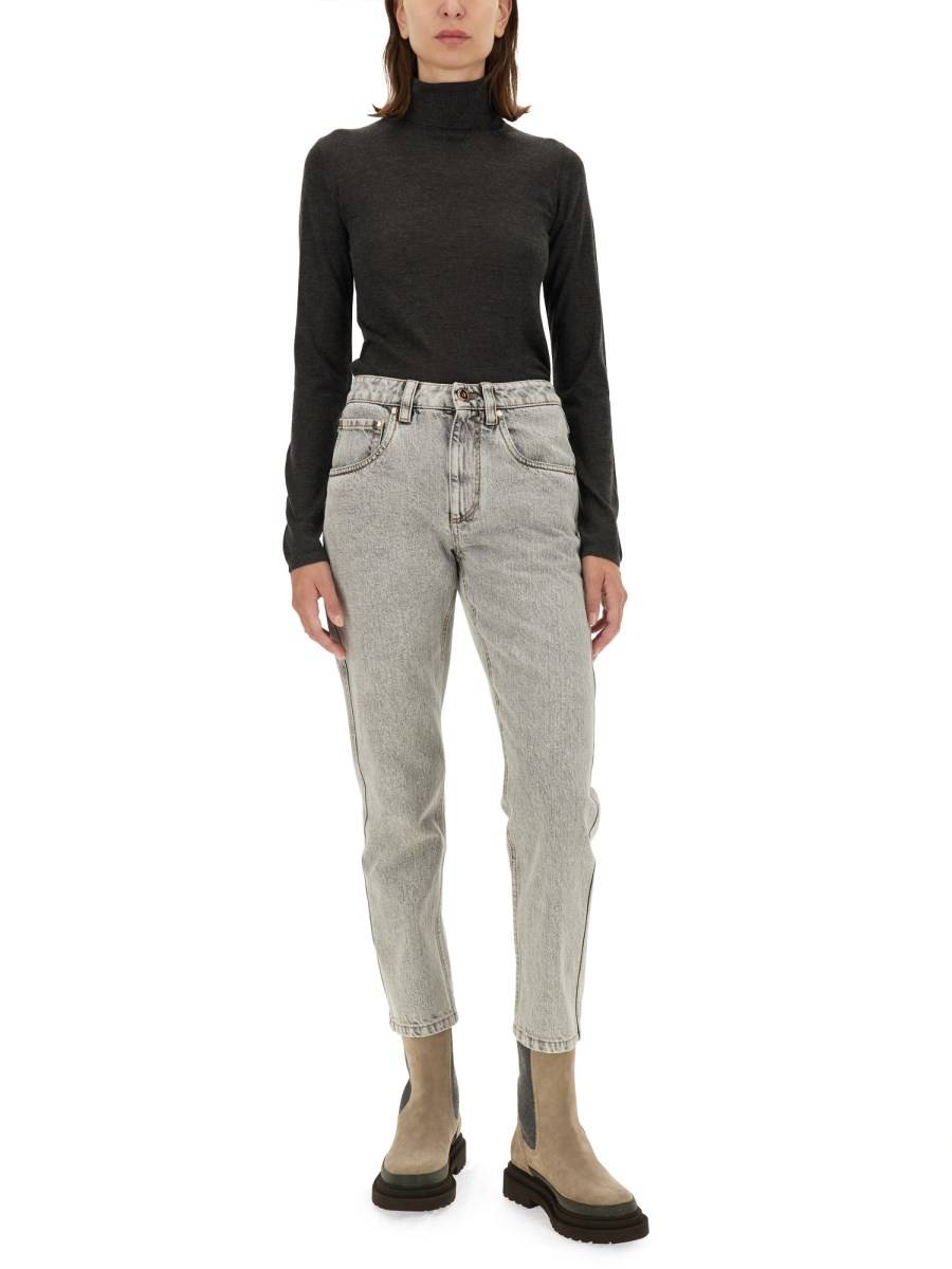 BRUNELLO CUCINELLI MAGLIA CON COLLO ALTO IN CASHMERE Comprane uno, ottenene uno gratis