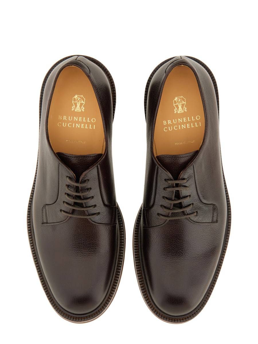 BRUNELLO CUCINELLI DERBY IN PELLE Fino al 50% di sconto