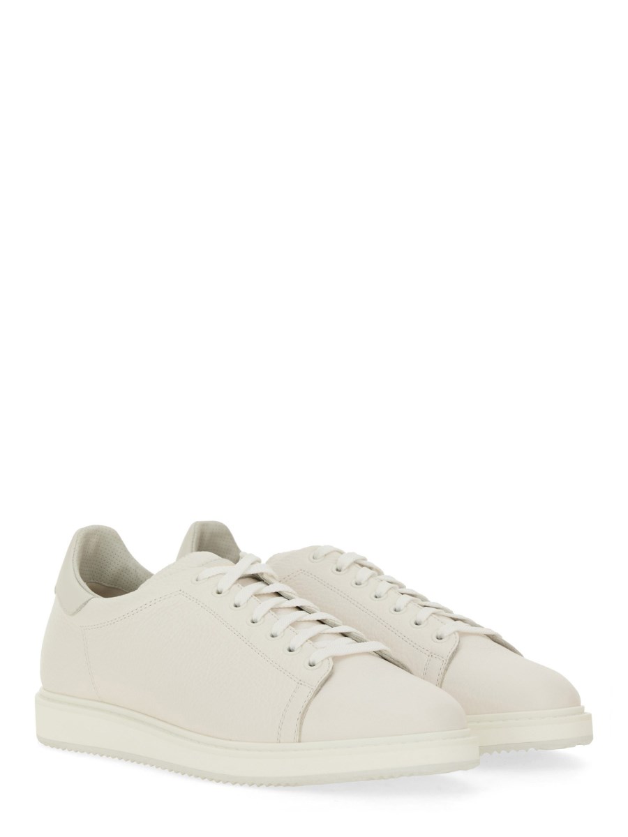 BRUNELLO CUCINELLI SNEAKER IN PELLE CON LOGO Fino al 60% di sconto