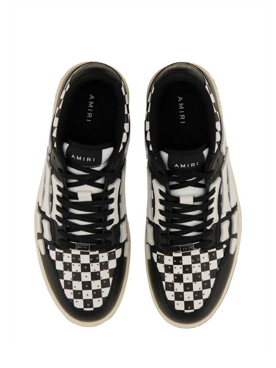AMIRI SNEAKER SKEL IN PELLE CON MOTIVO CHECK Only for today