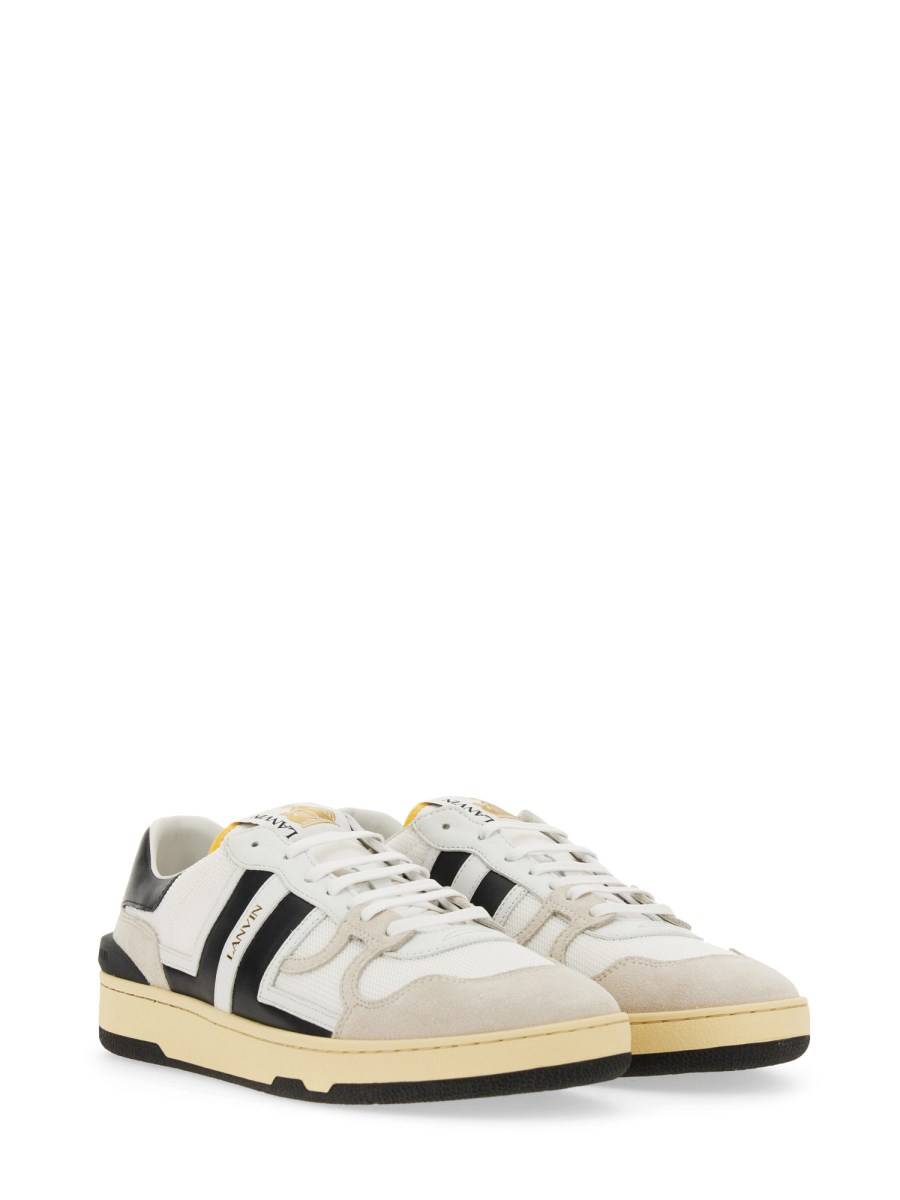 LANVIN SNEAKER CLAY LOW TOP IN PELLE E MESH Promozione