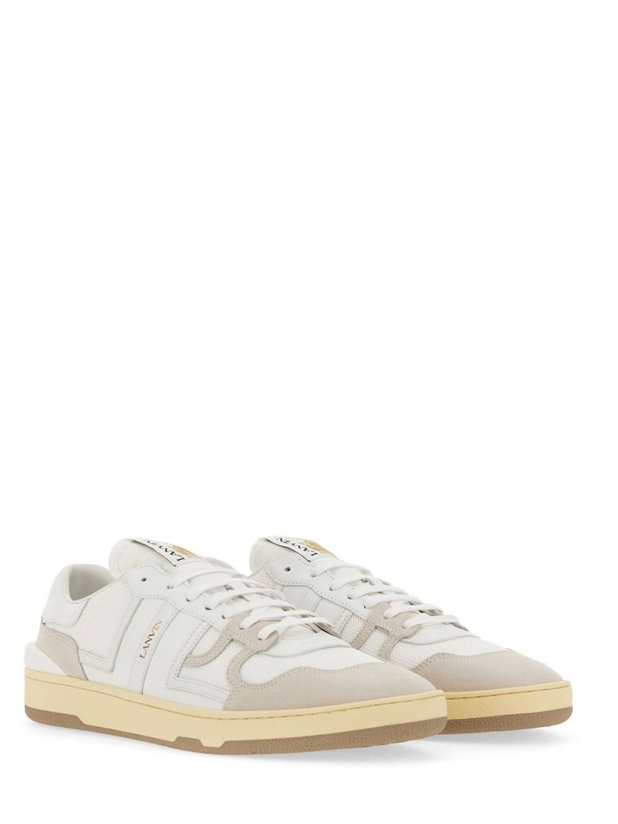 LANVIN SNEAKER "CLAY" LOW TOP IN PELLE E MESH Spedizione Gratuita