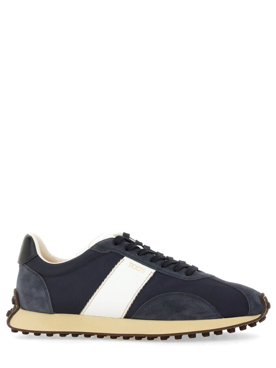 TOD&#39;S SNEAKER T VINTAGE IN PELLE E TESSUTO TECNICO Soddisfazione Garantita