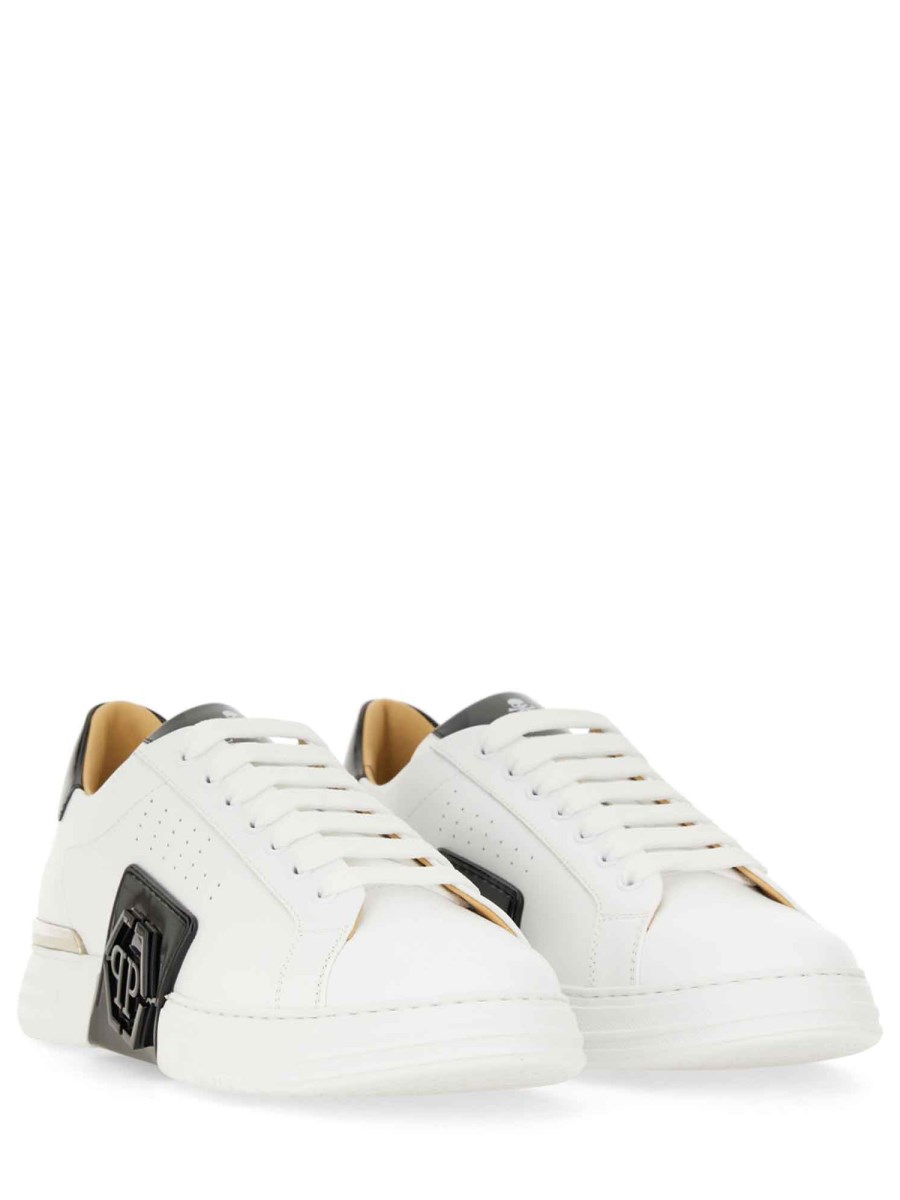 PHILIPP PLEIN SNEAKER IN PELLE CON LOGO Vendita Calda