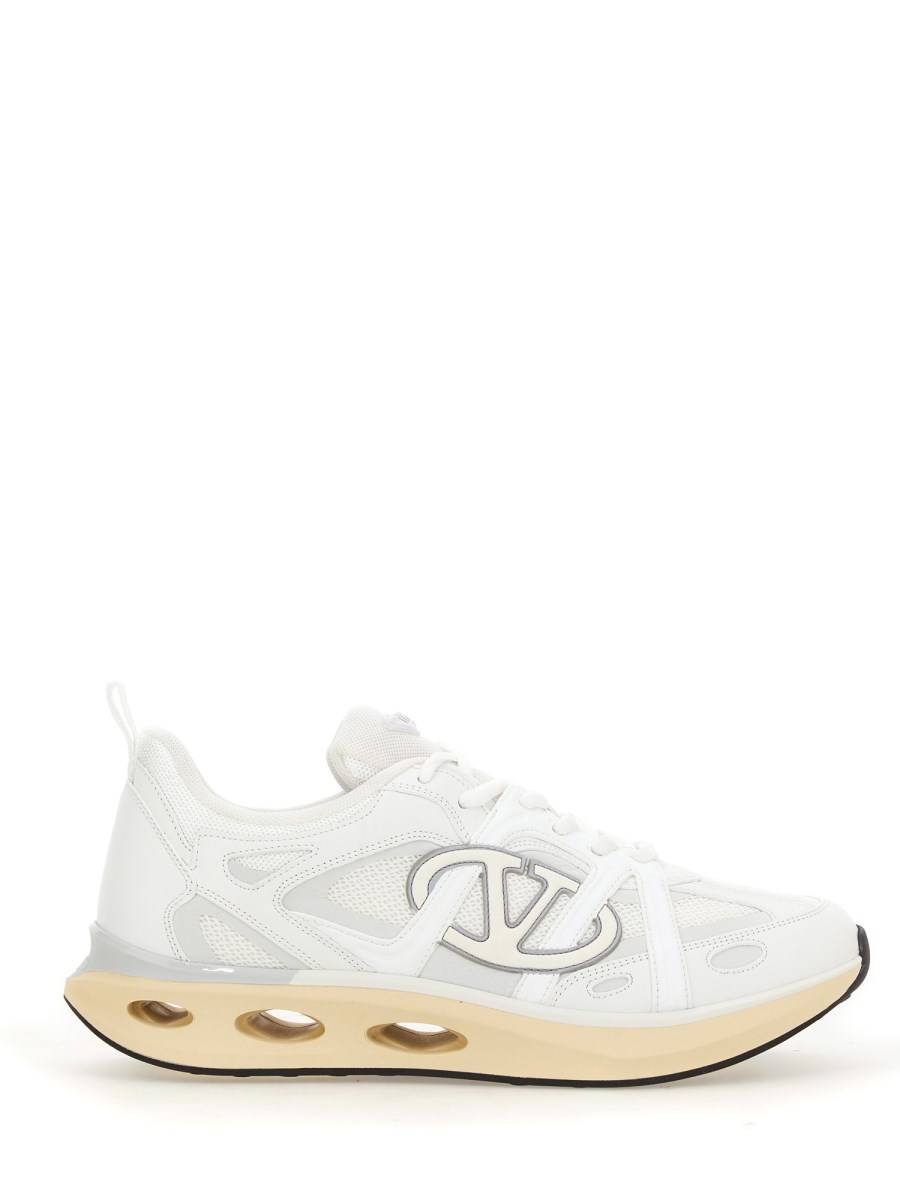 VALENTINO GARAVANI SNEAKER VLOGO EASYJOG IN VITELLO E TESSUTO Fino al 65% di sconto