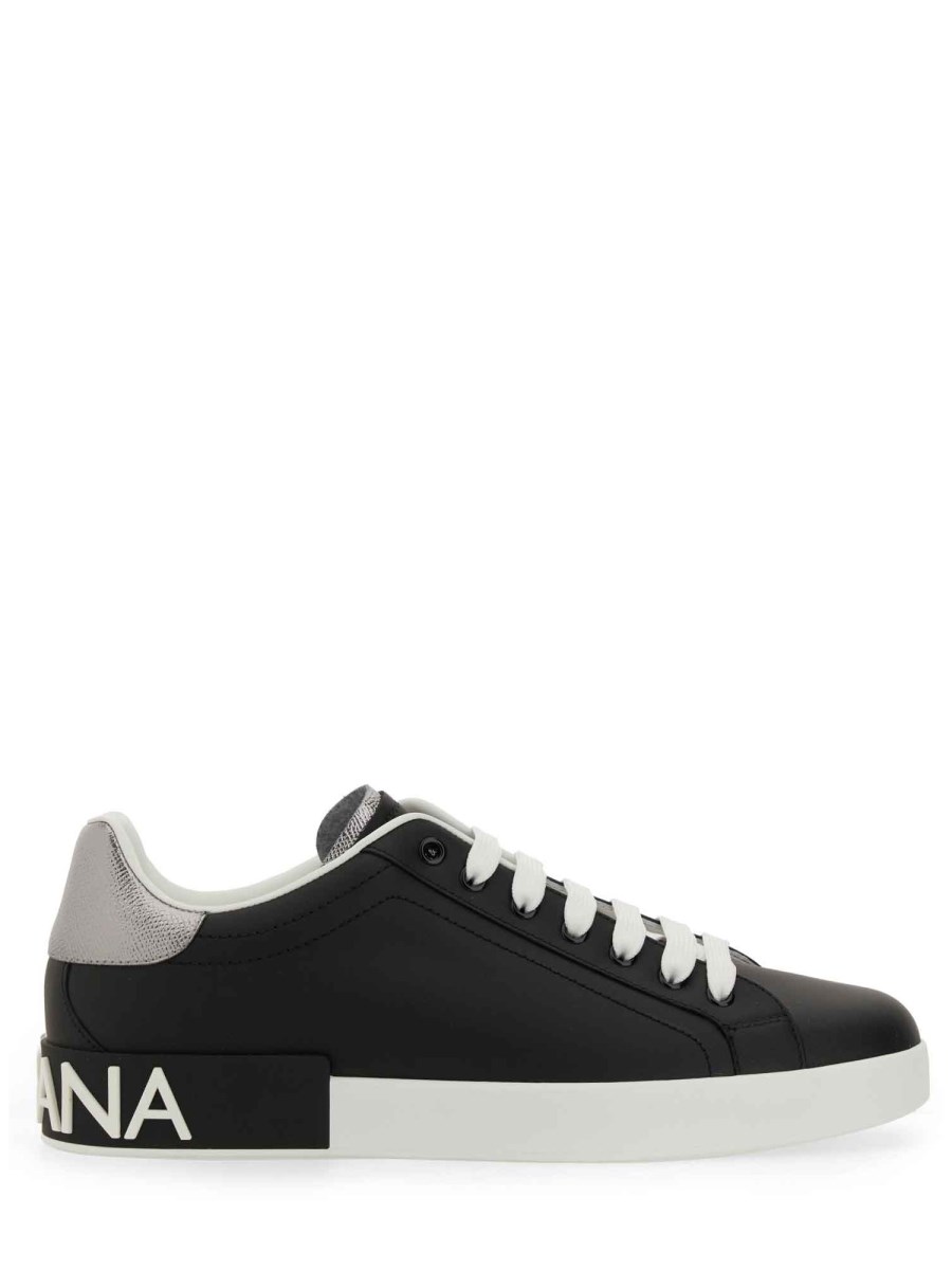DOLCE & GABBANA SNEAKER PORTOFINO IN PELLE Enormi sconti