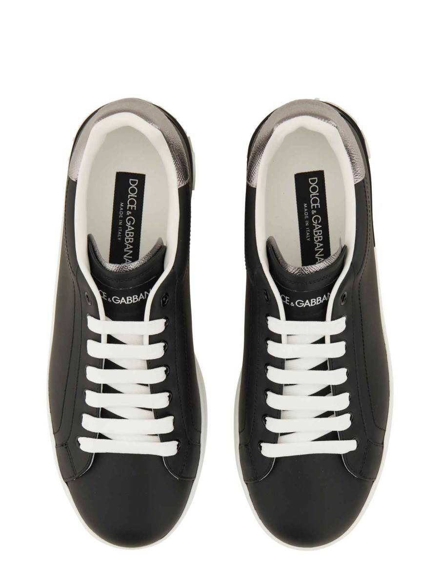 DOLCE & GABBANA SNEAKER PORTOFINO IN PELLE Enormi sconti