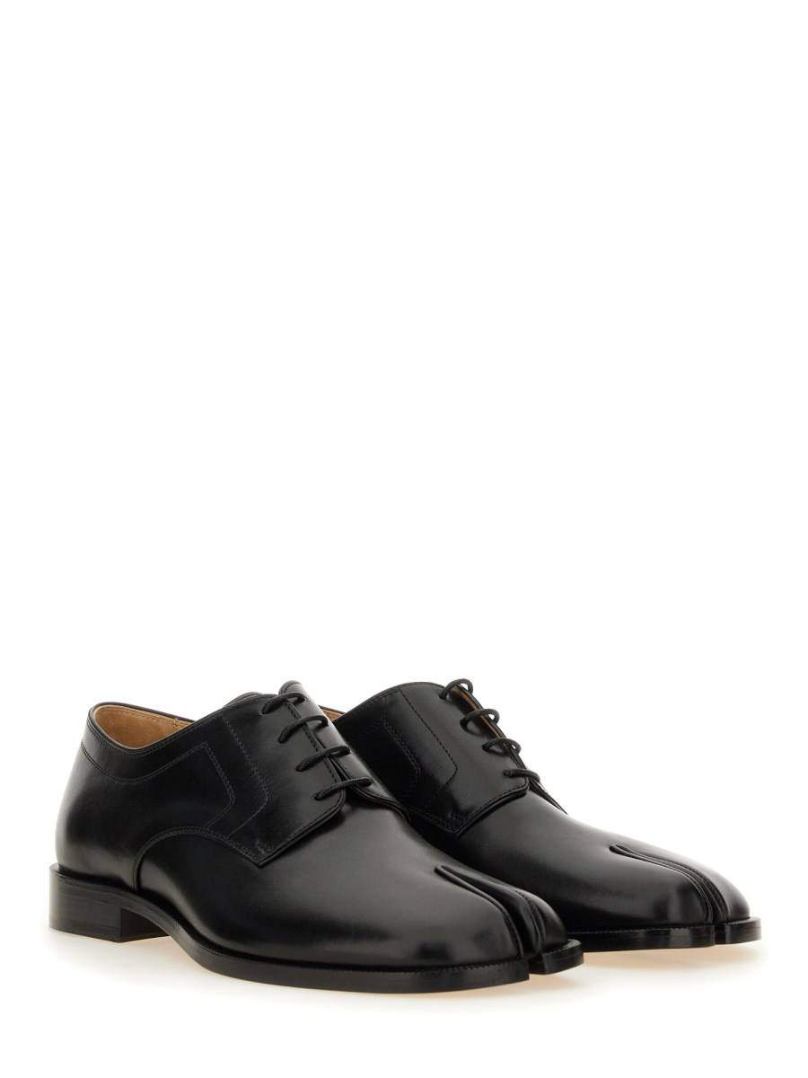 MAISON MARGIELA STRINGATA TABI IN PELLE Black Friday Prezzi