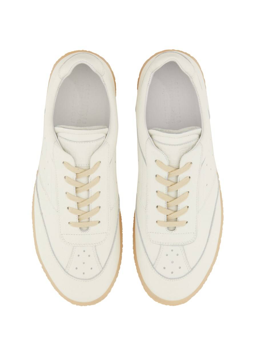 MM6 MAISON MARGIELA SNEAKER 6 COURT IN PELLE In Linea
