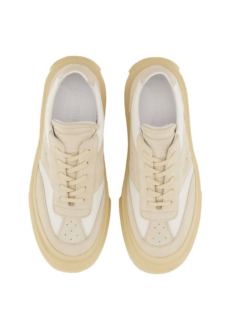 MM6 MAISON MARGIELA SNEAKER CHUNKY GAMBETTA IN PELLE Nuovo