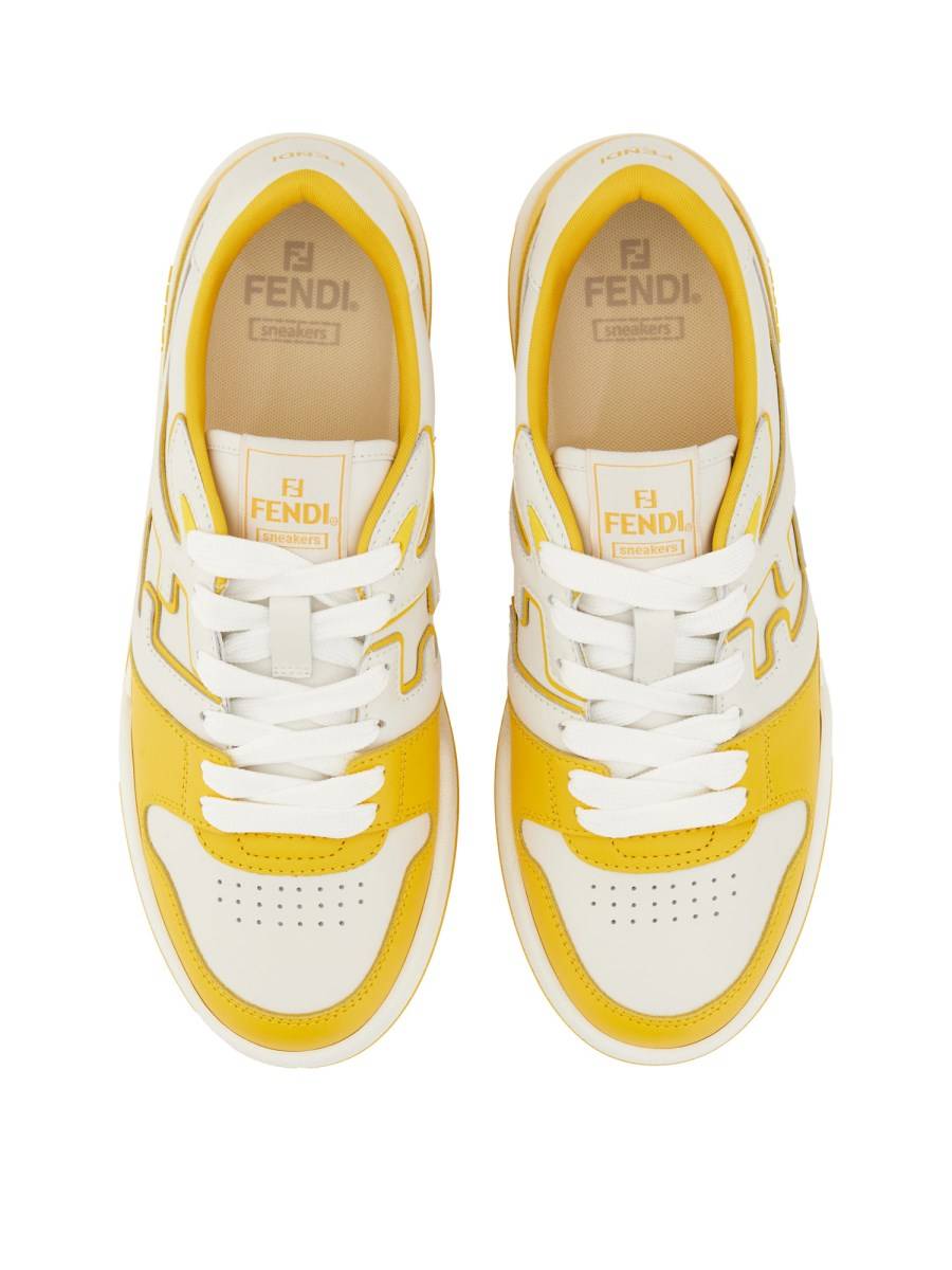 FENDI SNEAKER "MATCH" IN PELLE Sottocosto