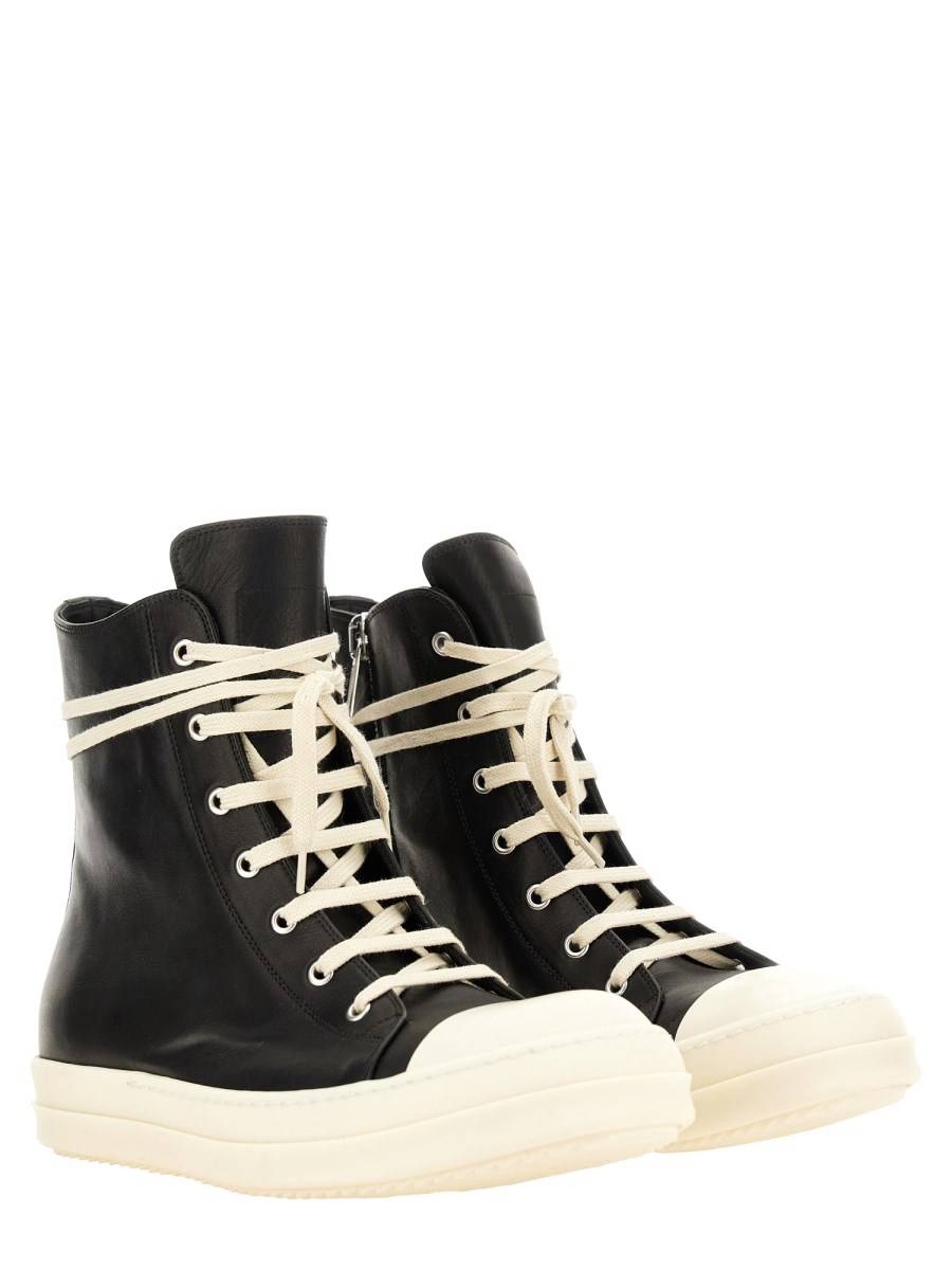 RICK OWENS SNEAKER IN PELLE Vendite Flash