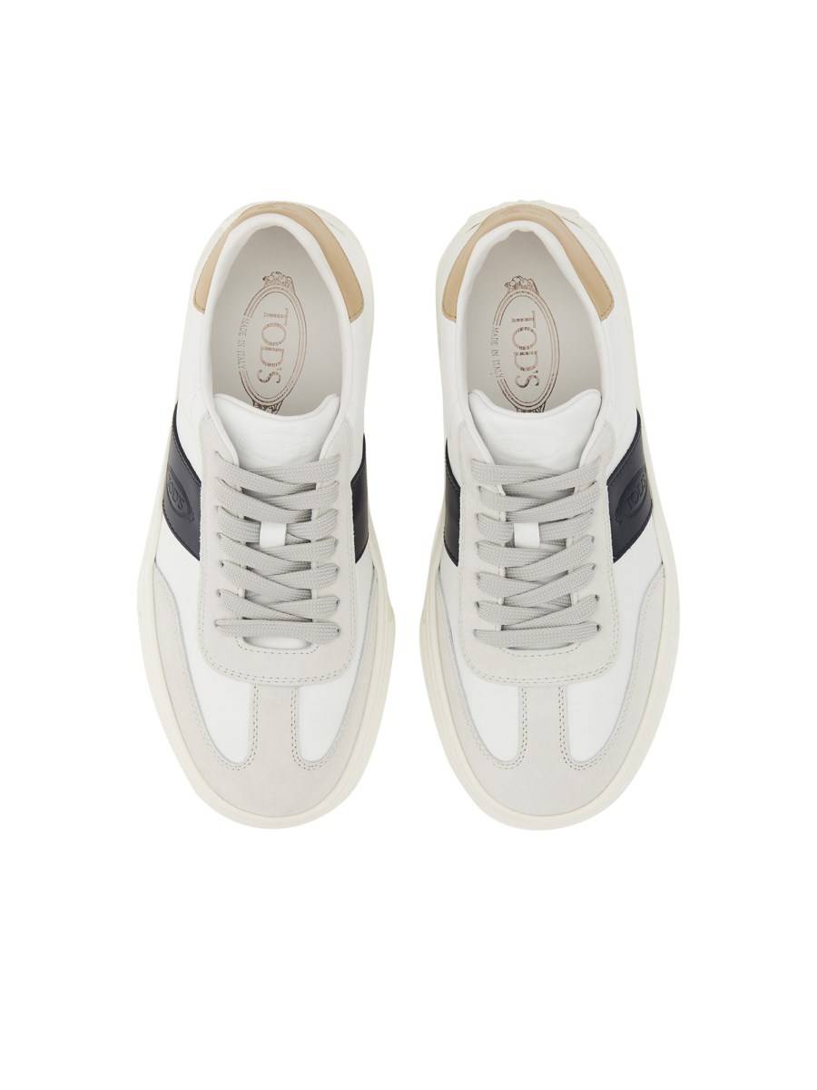 TOD&#39;S SNEAKER IN PELLE CON LOGO Moda