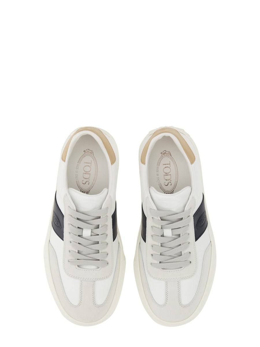 TOD&#39;S SNEAKER IN PELLE CON LOGO Moda