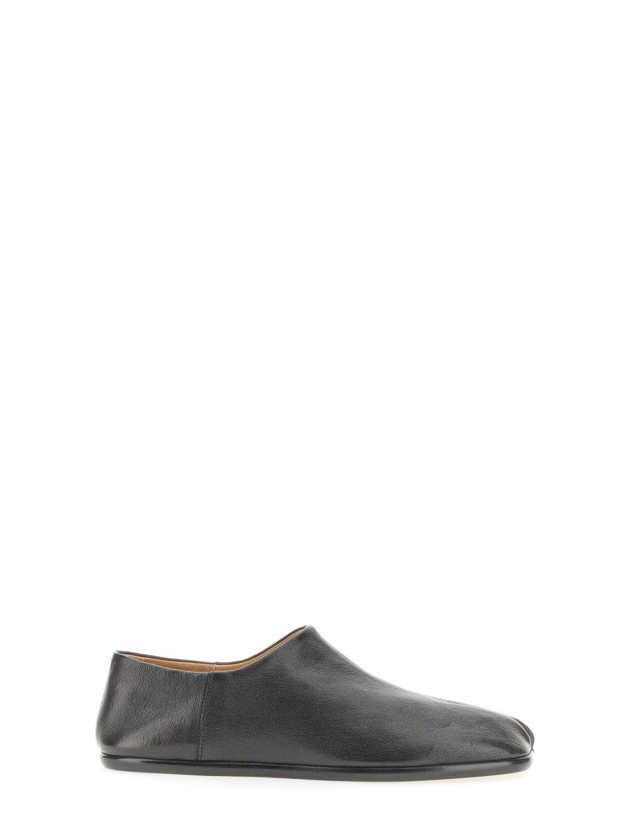 MAISON MARGIELA TABI PIATTA SENZA LACCI IN PELLE Comprare a buon mercato