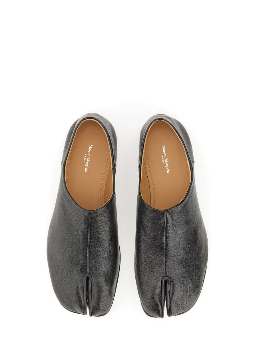 MAISON MARGIELA TABI PIATTA SENZA LACCI IN PELLE Comprare a buon mercato