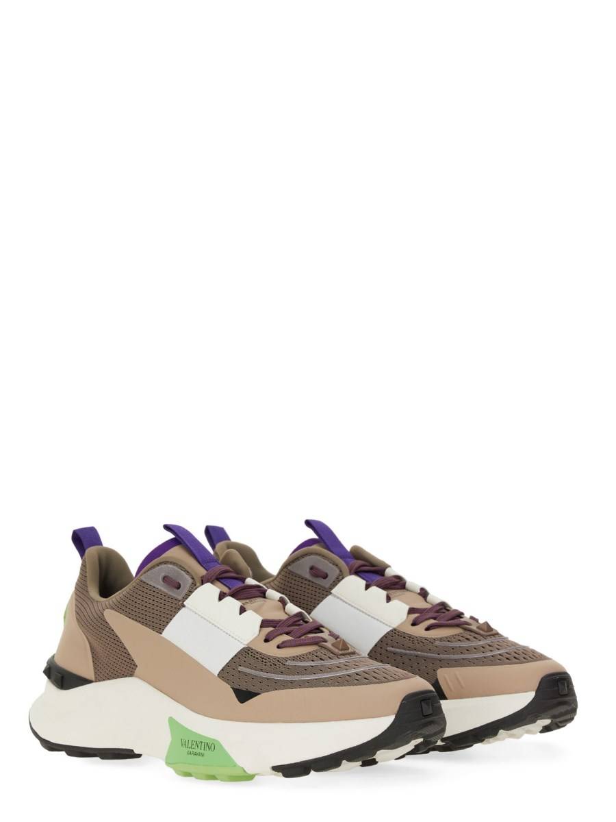 VALENTINO GARAVANI SNEAKER IN PELLE E MESH Lightning offer