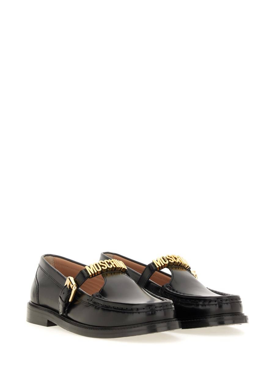 MOSCHINO MOCASSINO IN PELLE Rilascio limitato