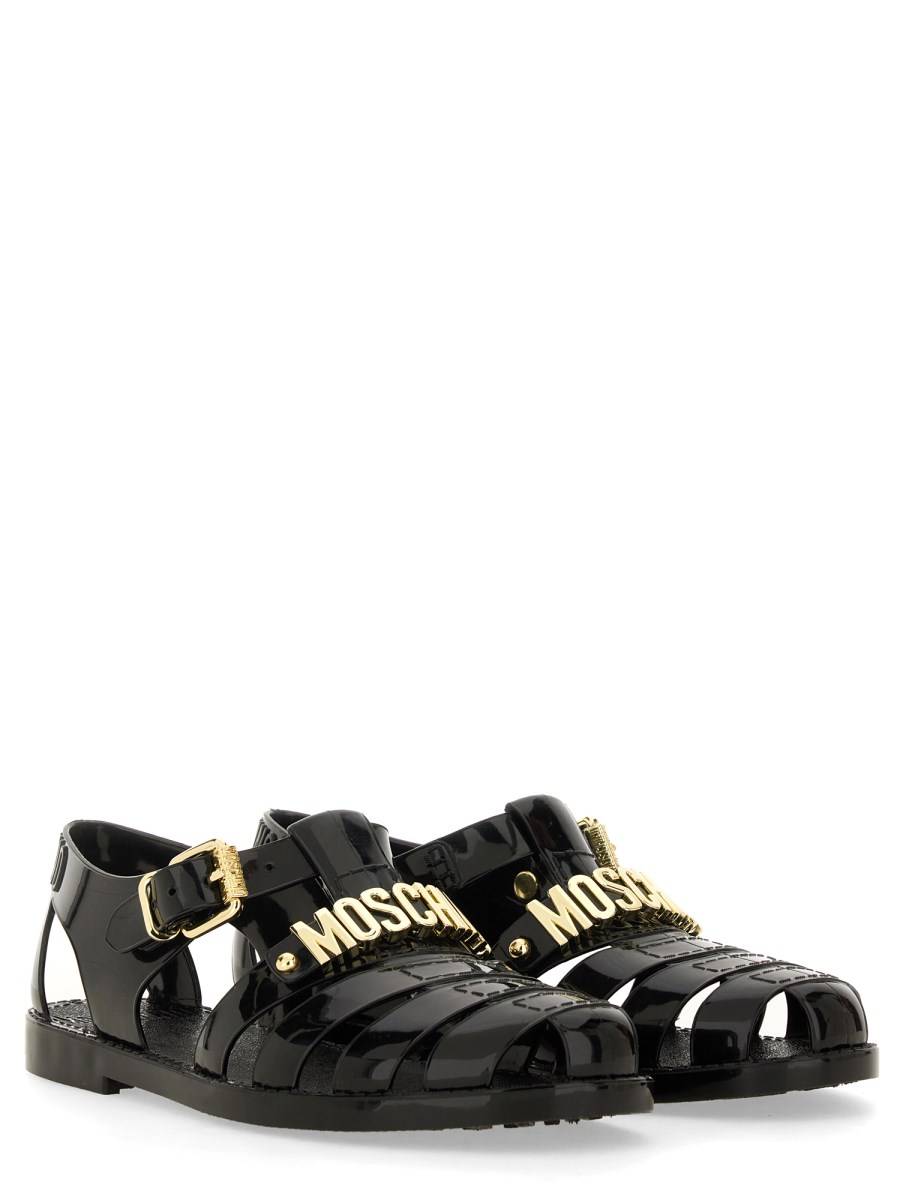 MOSCHINO SANDALO JELLY CON LOGO LETTERING Fino al 55% di sconto