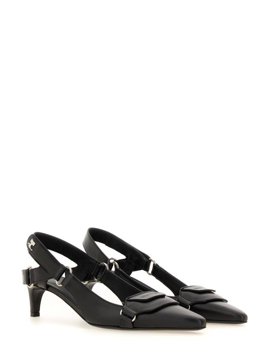 COURREGES PUMP RACER IN PELLE Super sconto