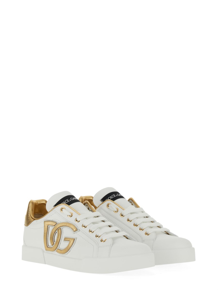 DOLCE & GABBANA SNEAKER PORTOFINO IN PELLE Affare Del Giorno