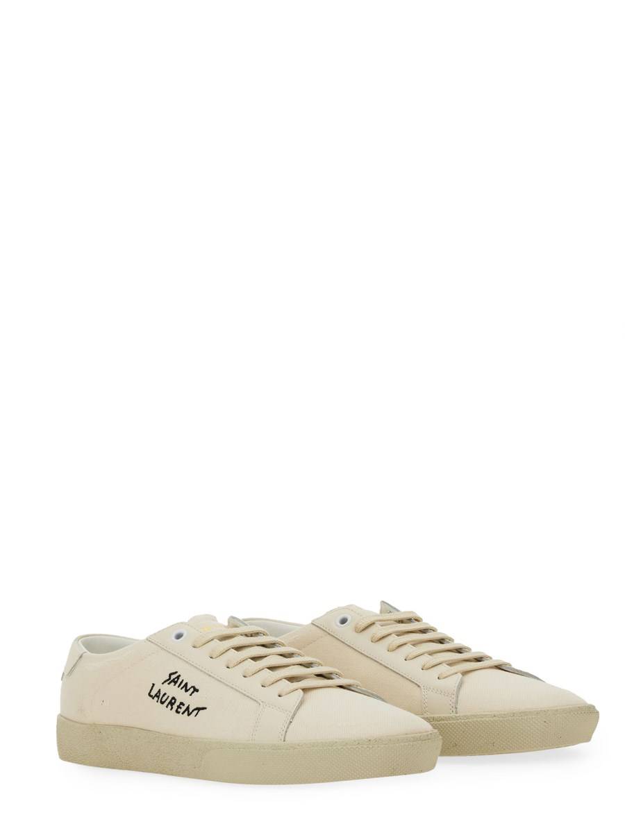 SAINT LAURENT SNEAKER COURT SL/066 CON LOGO RICAMATO Fornitura limitata