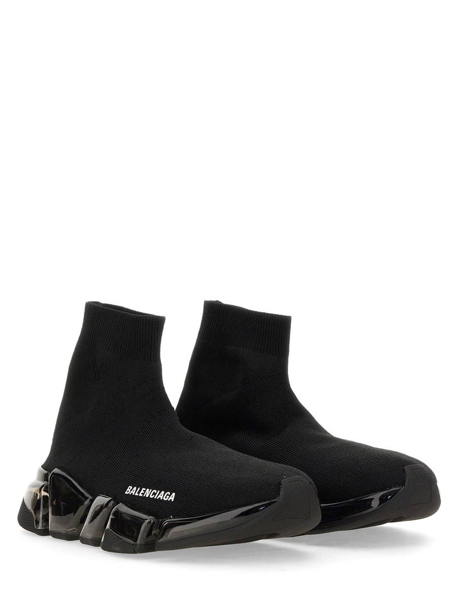 BALENCIAGA SNEAKER SPEED 2.0 FULL CLEAR SOLE IN MAGLIA RICICLATA Spedizione Gratuita