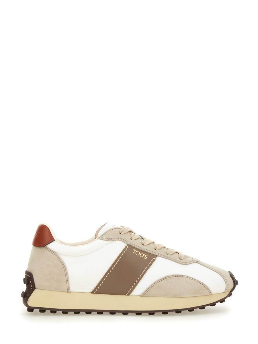TOD&#39;S SNEAKER IN PELLE E TESSUTO Shopping Online