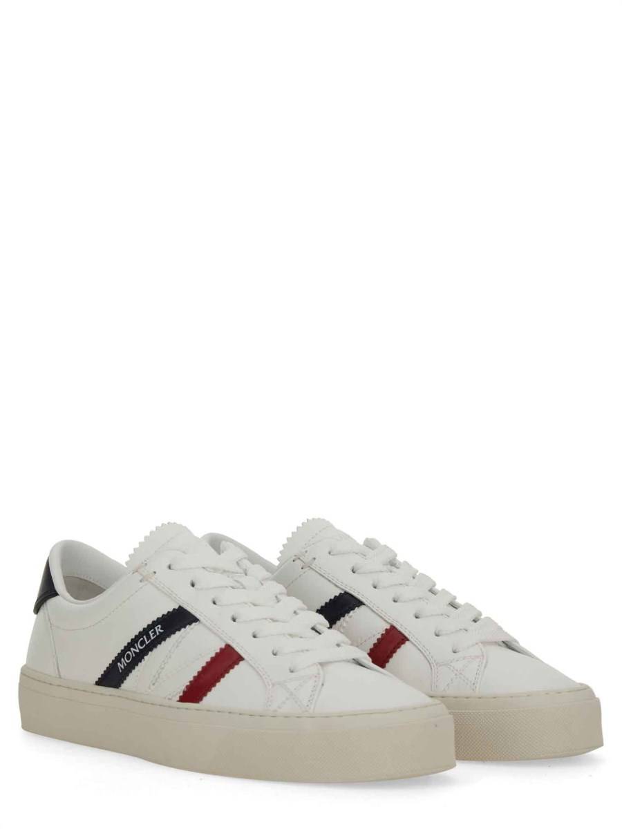 MONCLER SNEAKER MONACO2 IN PELLE Sconto