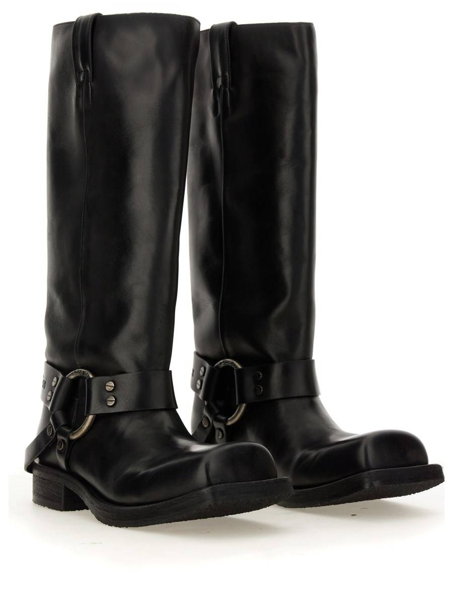 ACNE STUDIOS STIVALE IN PELLE CON FIBBIA Hotsell