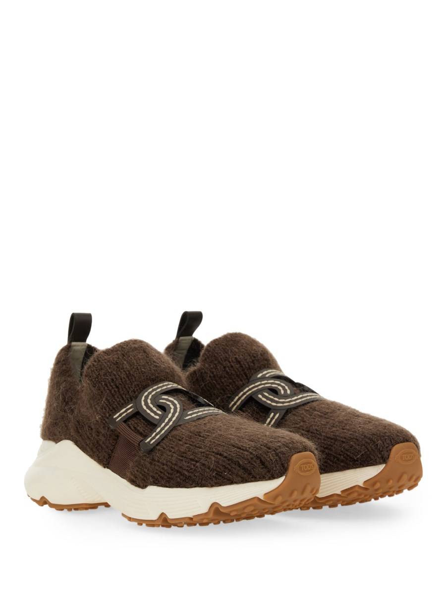TOD&#39;S SNEAKER CON LOGO IN MAGLIA Fornitura limitata