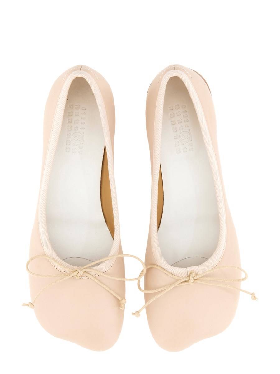MM6 MAISON MARGIELA BALLERINE ANATOMICHE CLASSICHE IN PELLE Offerta Pasqua