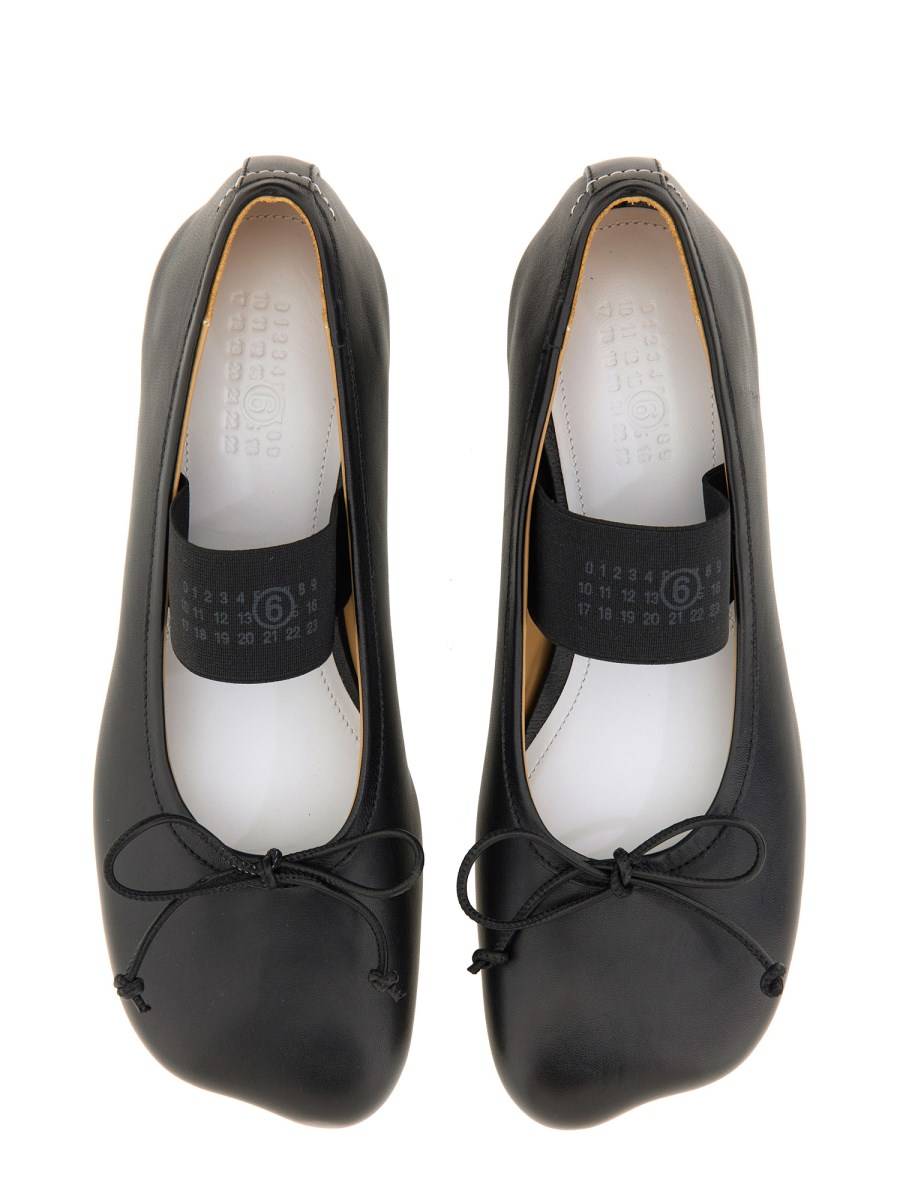 MM6 MAISON MARGIELA BALLERINA ANATOMIC IN PELLE Offerta per la Festa della Mamma