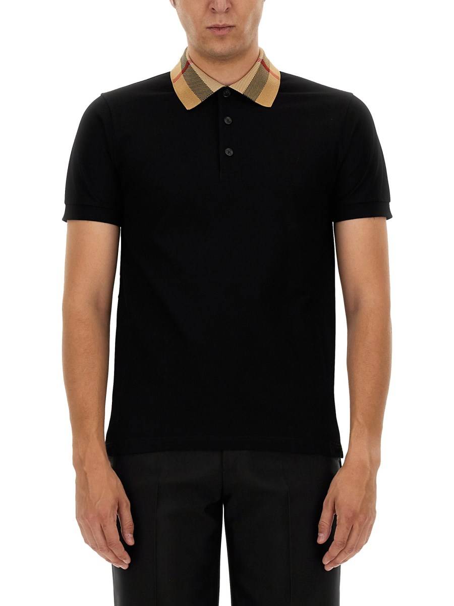 BURBERRY POLO IN COTONE Super Saving Price