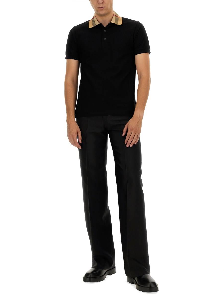 BURBERRY POLO IN COTONE Super Saving Price