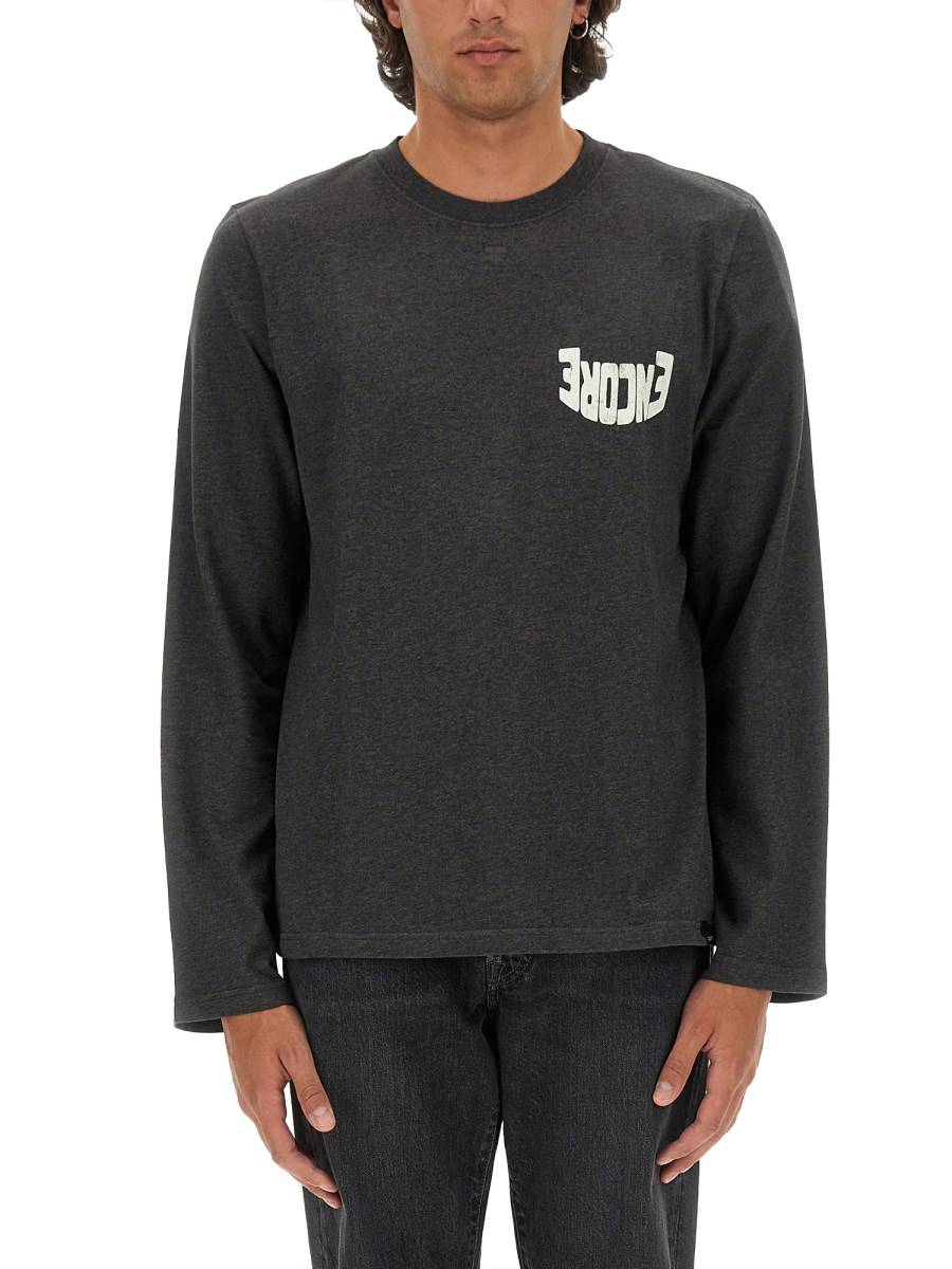 COURREGES T-SHIRT IN JERSEY DI COTONE CON PATCH LOGO Ritorno libero