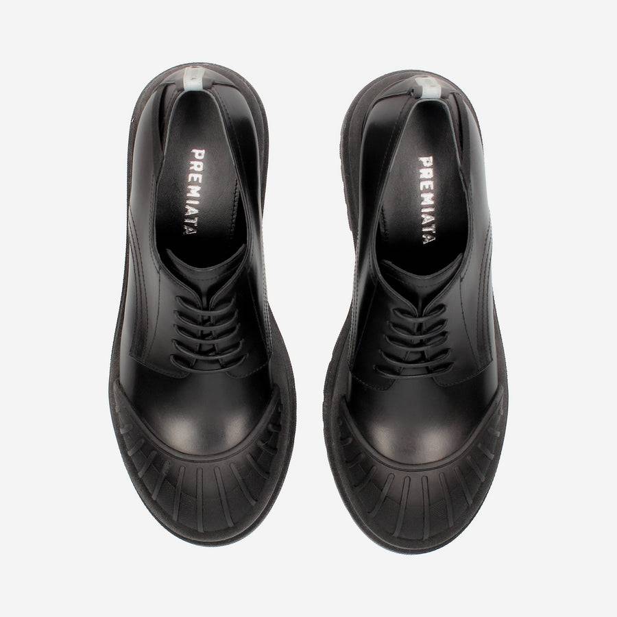 Premiata Scarpe stringate M6565A in pelle spazzolata Moda
