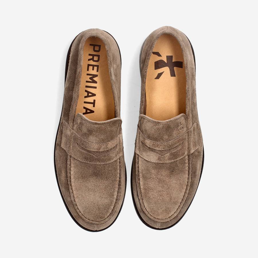 Premiata Mocassini 32050O in suede Prezzo Ridotto