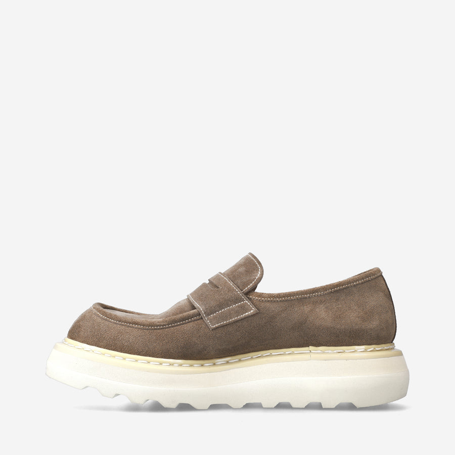 Premiata Mocassini Over Cal 32161A in camoscio Soddisfazione Garantita
