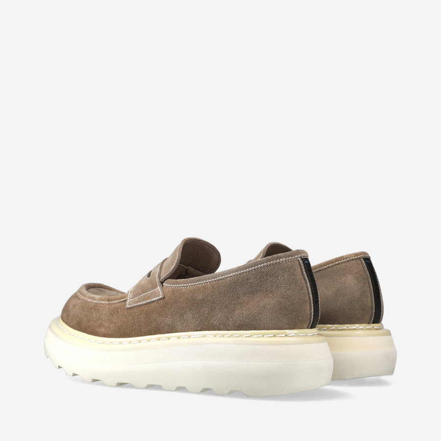 Premiata Mocassini Over Cal 32161A in camoscio Soddisfazione Garantita