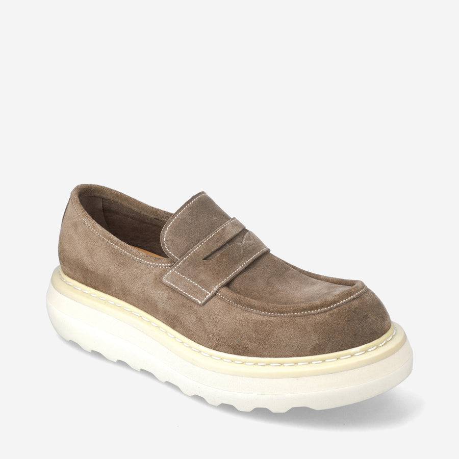 Premiata Mocassini Over Cal 32161A in camoscio Soddisfazione Garantita