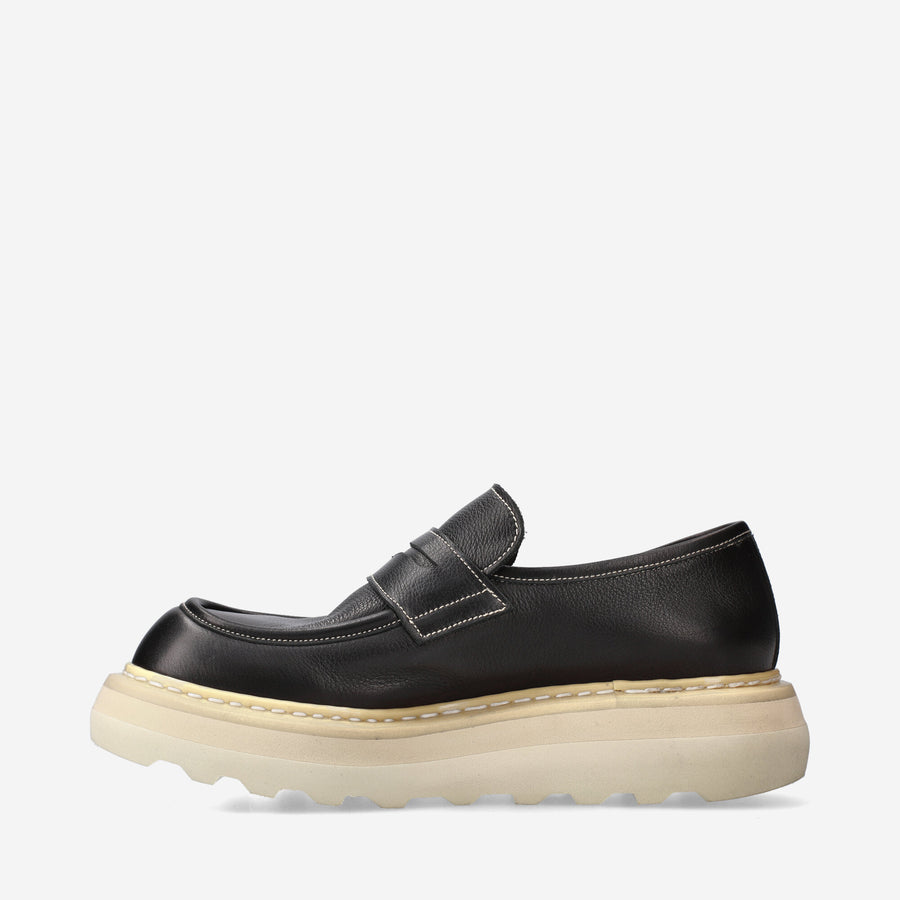 Premiata Mocassini Over Cal 32161B in vitello Sconto