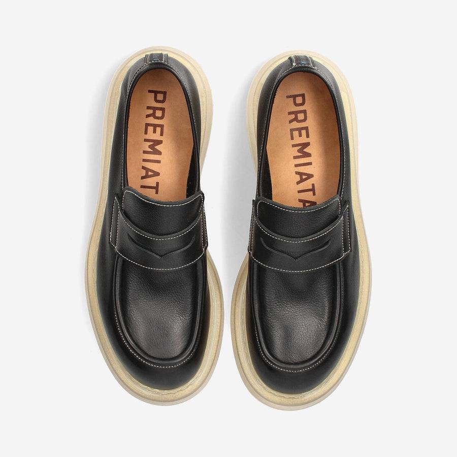 Premiata Mocassini Over Cal 32161B in vitello Sconto